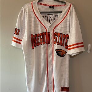Oregon State University Colosseum White Mesh Jersey Size XL